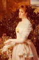 Portrait de Julia Smith Caldwell peintre victorien Anthony Frederick Augustus Sandys